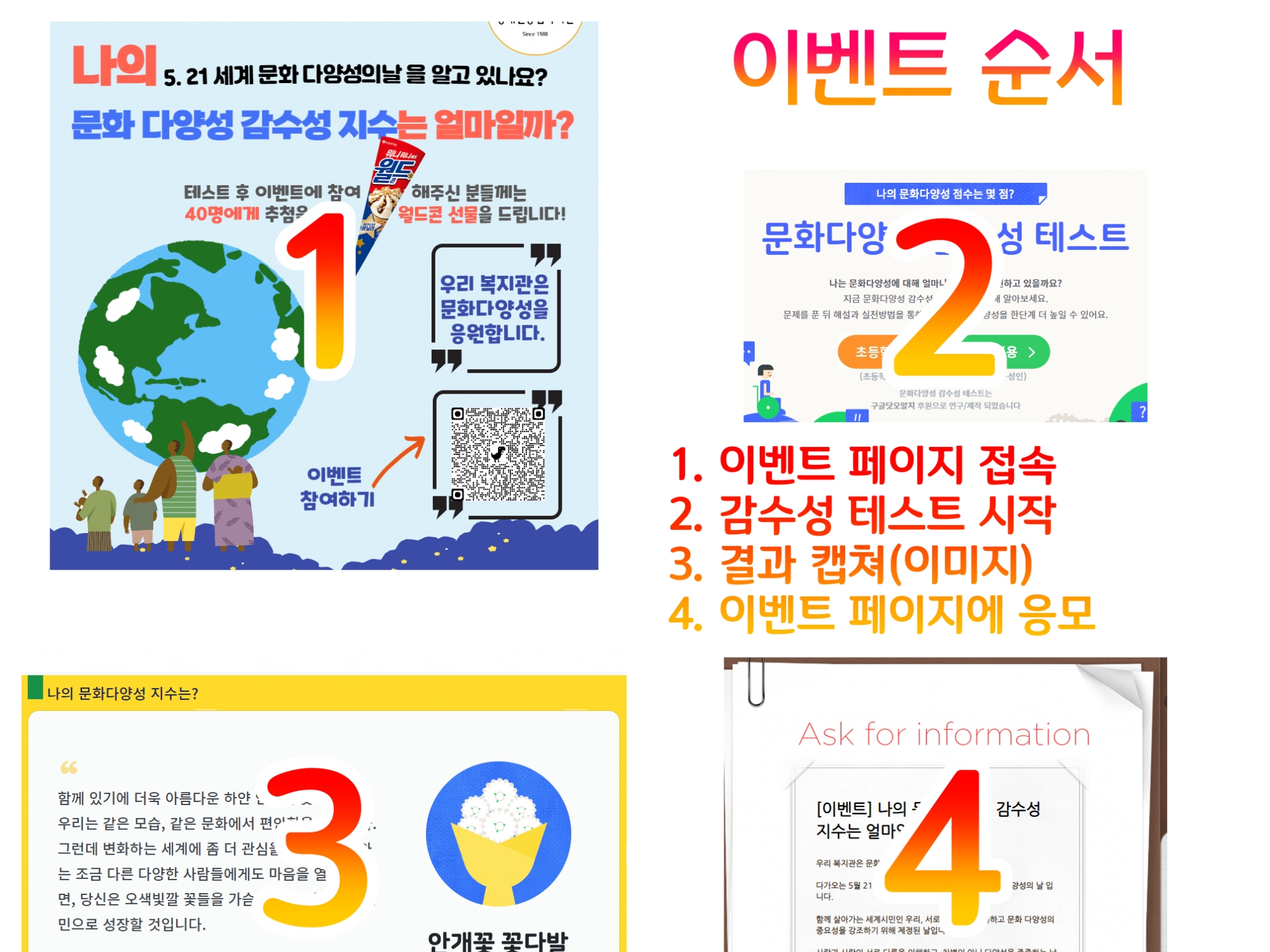 5월 온라인 이벤트] 나의 문화 다양성 감수성 지수는 얼마일까? (광주광역시장애인종합복지관 > 복지관 소식 > 새소식)